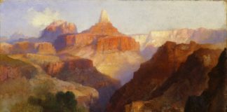 Painting of Zoroaster Peak by Thomas Moran