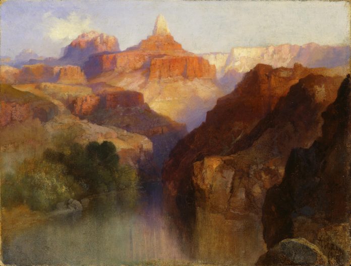 Painting of Zoroaster Peak by Thomas Moran