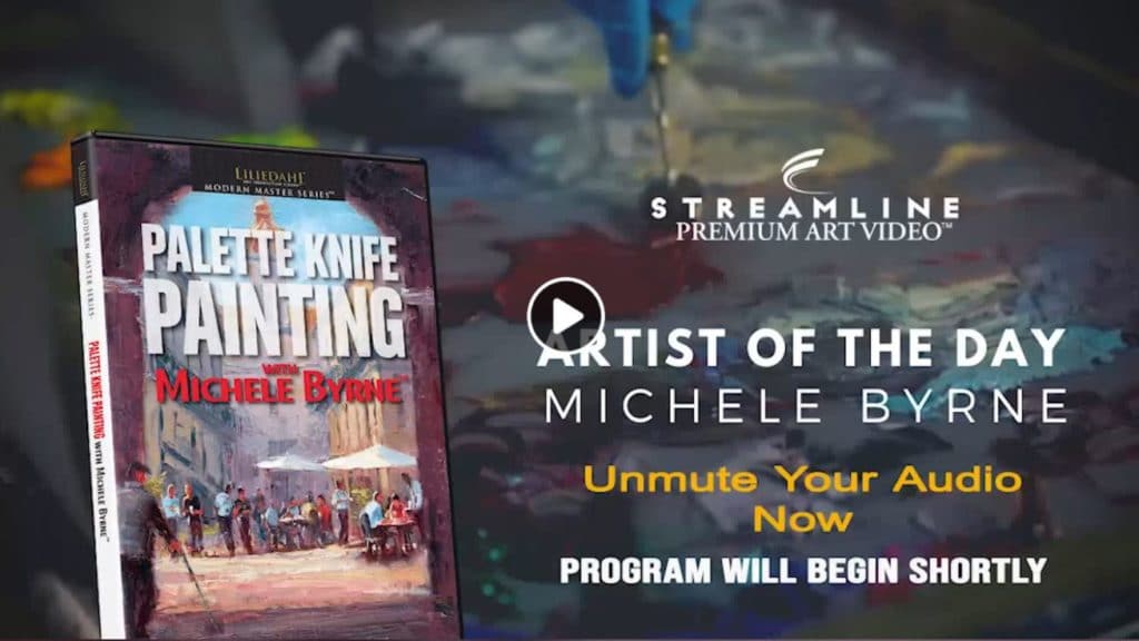 Facebook Live Series: Michele Byrne “Palette Knife Painting” **FREE VIEWING**