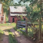 Joe Gyurcsak, “Farm Livin’,” 2019, oil, 16 x 20 in., Private collection, Plein air