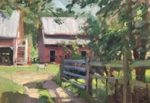 Kelly Kane’s Pick of the Week: Farm Livin’ Joe Gyurcsak, “Farm Livin’,” 2019, oil, 16 x 20 in., Private collection, Plein air