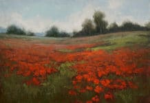 Kelly Kane’s Pick of the Week: May Poppies Jane Hunt, “May Poppies,” 2019, oil, 9 x 12 in., Private collection, Plein air