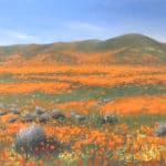 Emilie Lee, “Antelope Valley Superbloom,” 2019, oil, 9 x 12 in., Private collection, Plein air