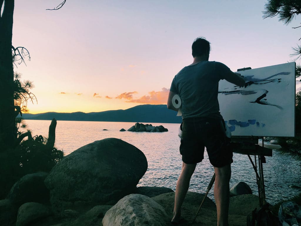 A Year of Painting Outdoors in Tahoe