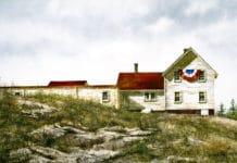 A Fourth of July Watercolor by Bradley Hendershot Plein air watercolor paintings