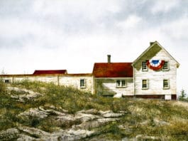Plein air watercolor paintings