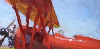 Plein air oil paintings