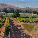 Plein air oil paintings
