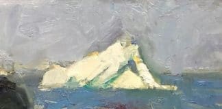 Oil paintings of icebergs