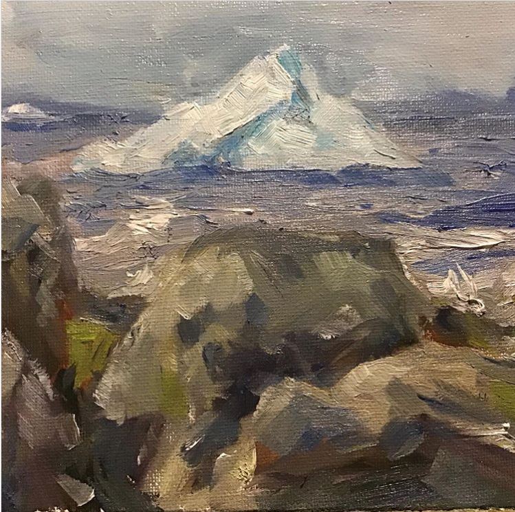 paintings of icebergs
