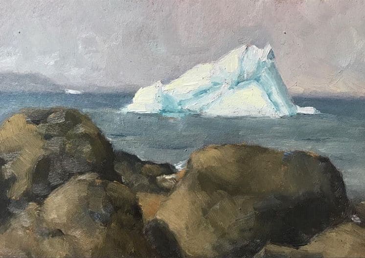 oil paintings of icebergs