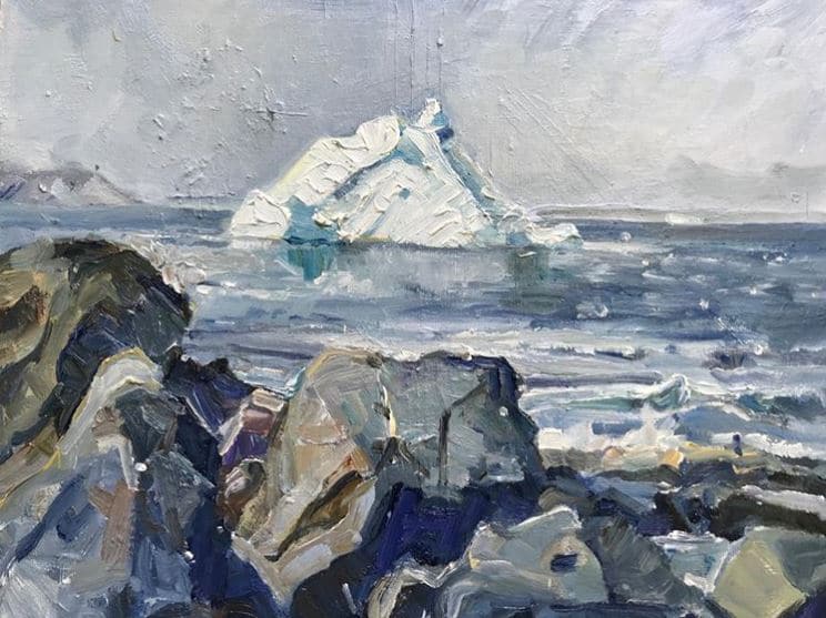 paintings of icebergs