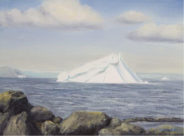 oil paintings of icebergs