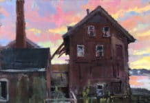 Shelby Keefe, “Sailor’s Delight,” 2019, oil, 16 x 20 in., Available from artist, Plein air