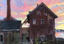 Kelly Kane’s Pick of the Week: “Sailor’s Delight” Shelby Keefe, “Sailor’s Delight,” 2019, oil, 16 x 20 in., Available from artist, Plein air