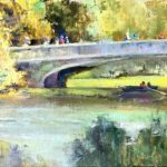 Brenda Boylan, “Under & Over,” 2019, oil, 9 x 12 in., Available from artist, Plein air