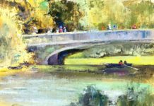 Kelly Kane’s Pick of the Week: “Under and Over” Brenda Boylan, “Under & Over,” 2019, oil, 9 x 12 in., Available from artist, Plein air