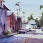 Brienne Brown, “Good Morning Bailey’s,” 2019, watercolor, 14 x 18 in., Available from artist, Plein air