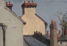 Irish Artist Pauses for Harmony plein air oil paintings