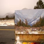 Painting en plein air at Rocky Mountain National Park