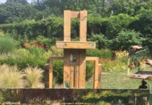 Spotlight on UK Plein Air Artist David Sawyer Painting outdoors - garden studies