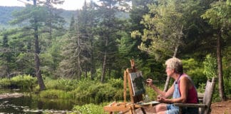 Painting outdoors