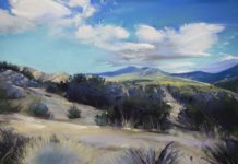 Kelly Kane’s Pick of the Week: “Cloud Rhapsody” Heidi A. Marshall, “Cloud Rhapsody,” 2020, pastel, 12 x 16 in., Available from Sage Creek Gallery, Santa Fe, NM, Plein air