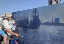 How I Developed My Artistic Style: Growth, Beauty, Mission Plein air artist Ryan Jensen painting outdoors - artistic style