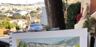 Painting outdoors - San Francisco