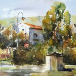Kelly Kane’s Pick of the Week: “The Well, Elba” Plein air watercolor paintings