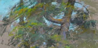 Pastel landscape paintings