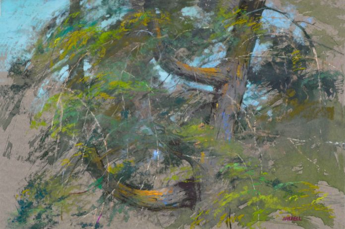 Pastel landscape paintings