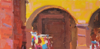 Anne Blair Brown, “Es Mi Padre,” 2018, oil, 11 x 14 in., Private collection, Plein air