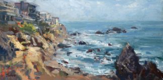 Landscape oil painting demonstration