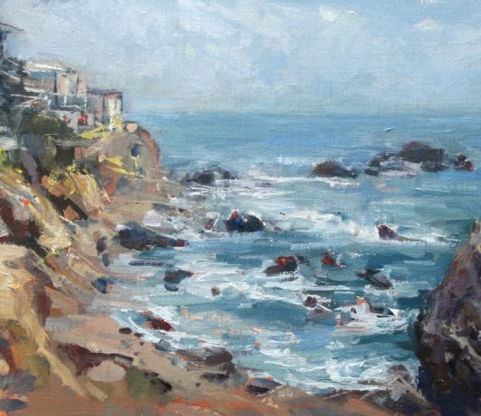 Landscape oil painting demonstration