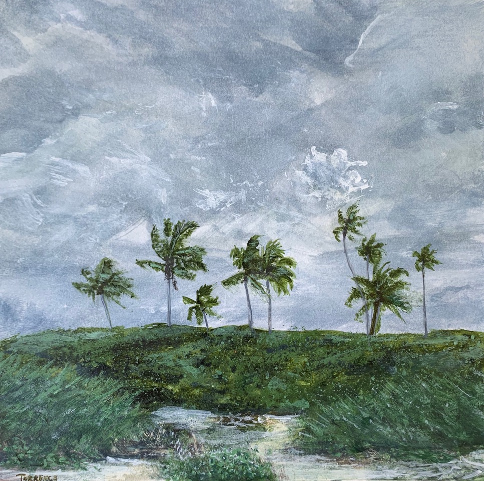 Plein air landscape painting Key West