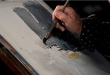 Watercolor painting demonstration