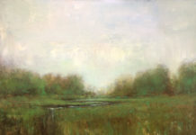 Plein air landscape painting