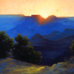 Oil landscape painting of Grand Canyon