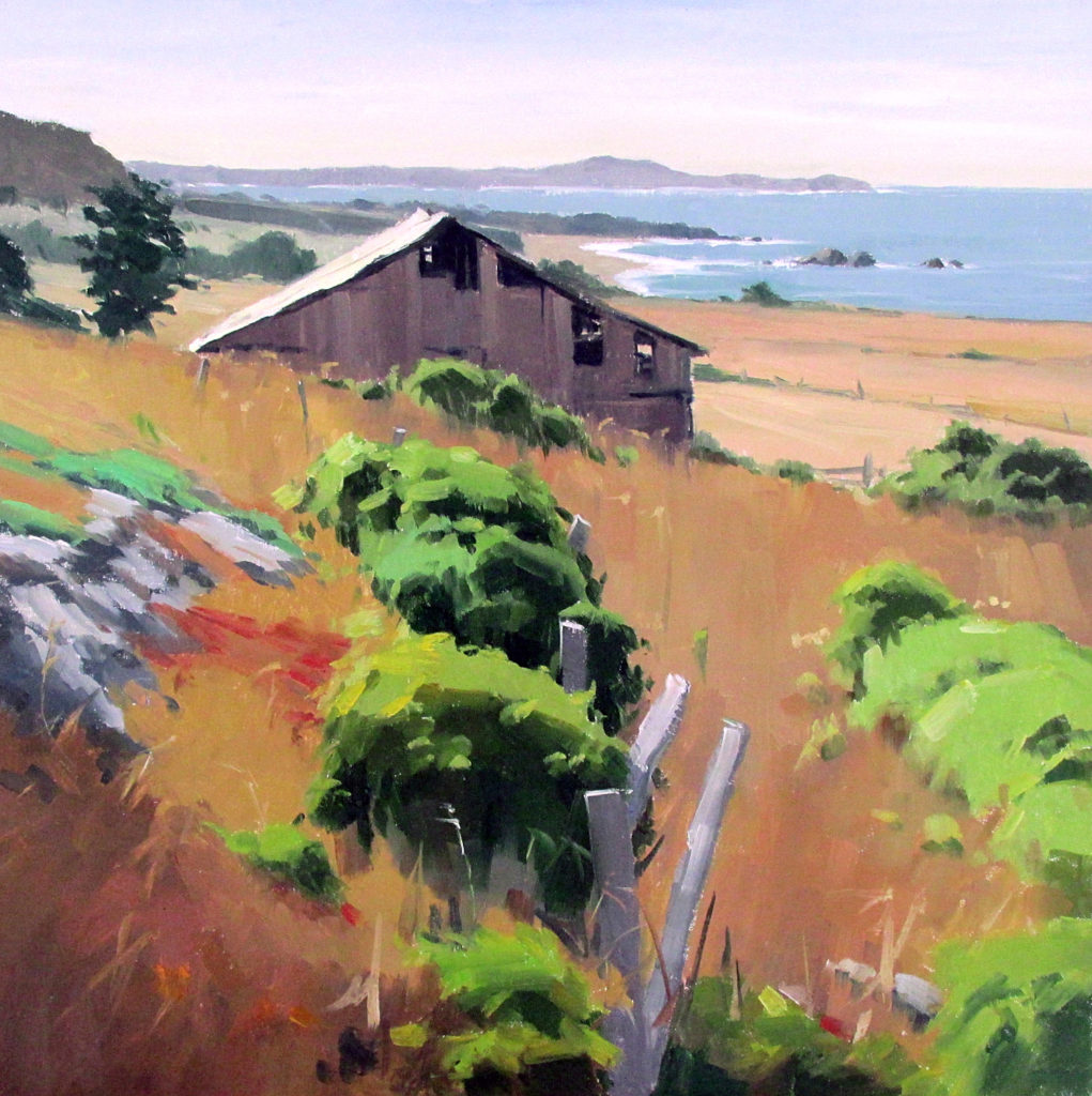 Rural landscape painting by Greg LaRock