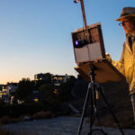Plein air artist Greg LaRock, painting outdoors