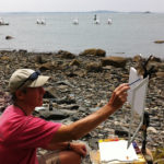 Artist Joseph McGurl painting en plein air
