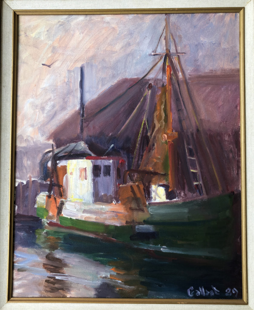 Fishing boat Painting by Paul Gallant