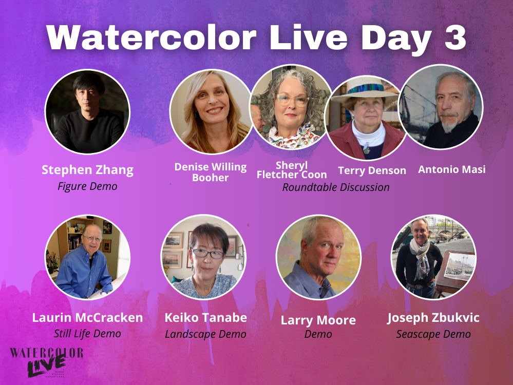 Watercolor Live Day 3 faculty