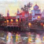 Plein air landscape painting
