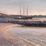Palden Hamilton, “Toward Gloucester,” 2019, oil
