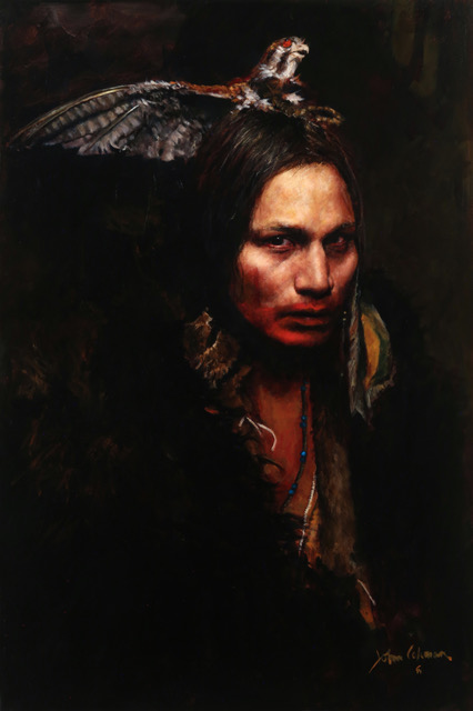 John Coleman, "Night Spirit," oil on canvas