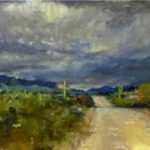 Plein air landscape painting