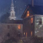 Taking Time to Carefully Observe Nature Nocturne plein air painting of stars