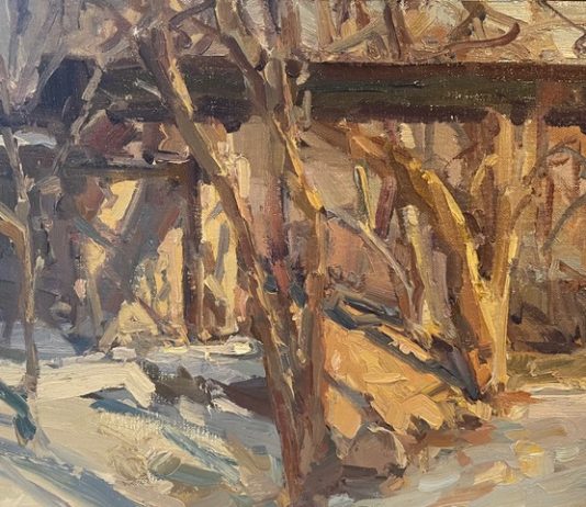 Plein Air and a Kate Winslet Connection Plein air painting of a bridge
